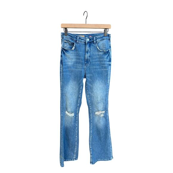 Pilcro The Icon Bootcut Flared Distressed Jeans‎ sz 27 - Picture 1 of 5